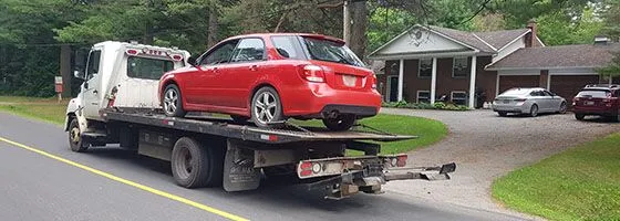 Tow truck pickup